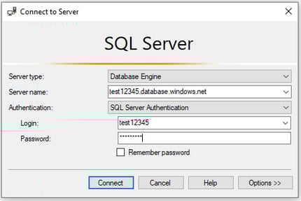 Connect to SQL Server